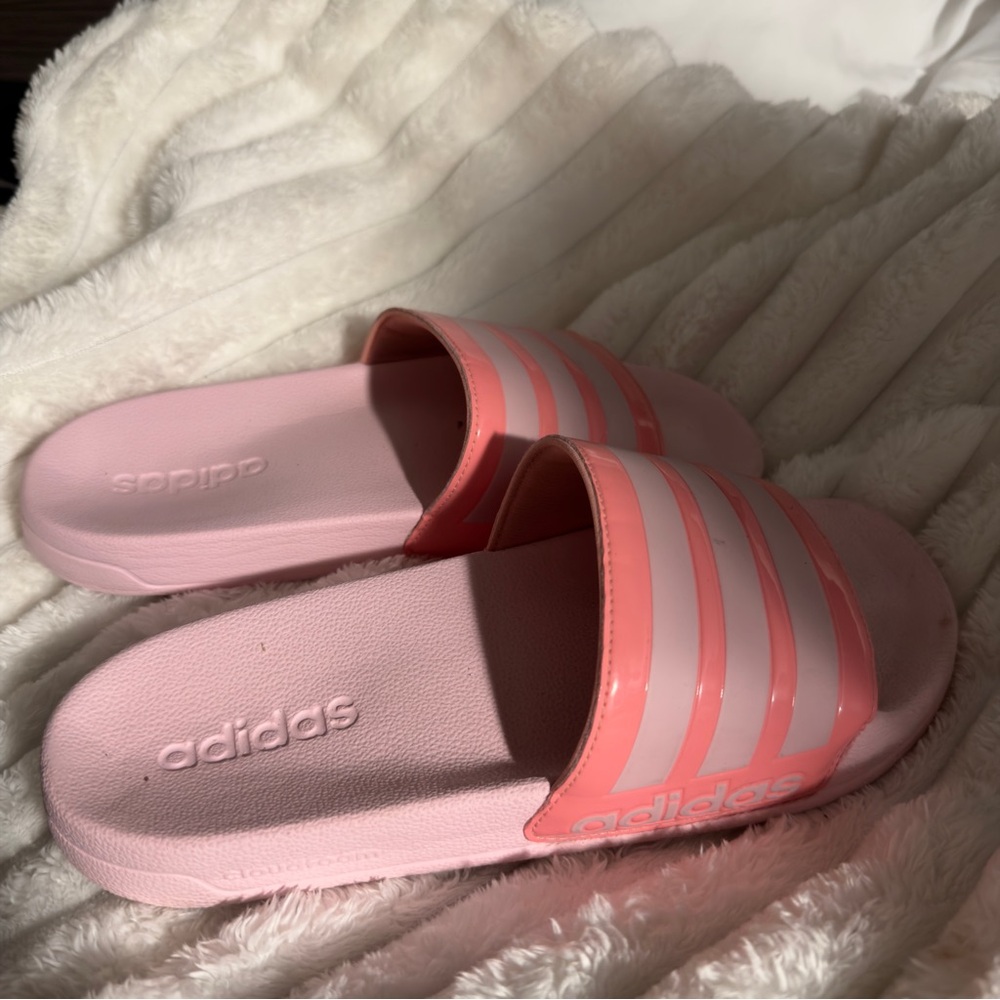 Adidas Light Pink Slide Sandals